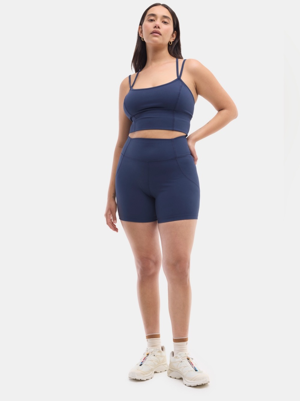 NWT Halfdays Navy Hattie Bike Short Women's Size Medium